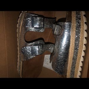 Silver sandals